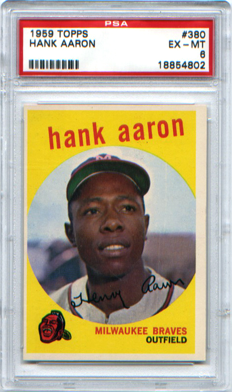 Hank Aaron 1955 Bowman Baseball Card #179 Psa 2 Good Braves